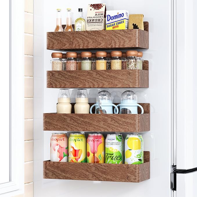 Mystozer Magnetic Spice Rack for Refrigerator, Kitchen Organizer and Storage by Mystozer