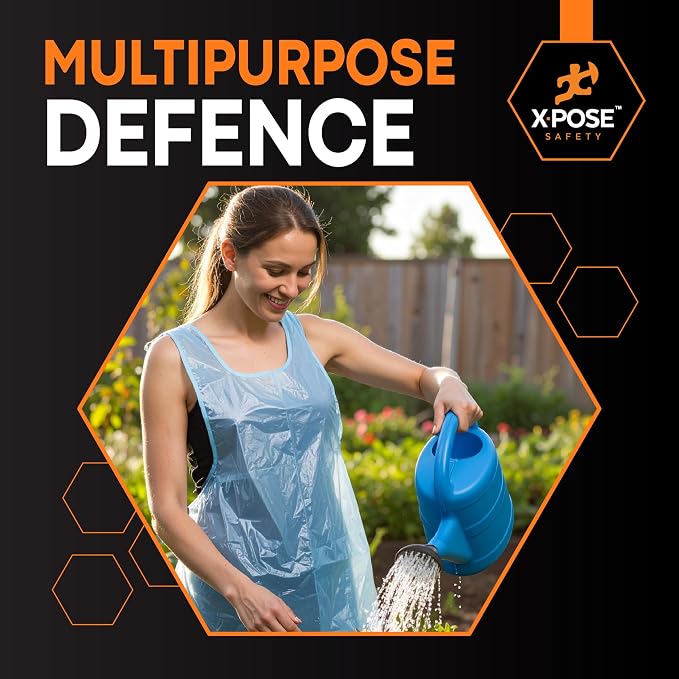 Xpose Safety 3000 Blue Plastic Disposable Aprons - Image 5