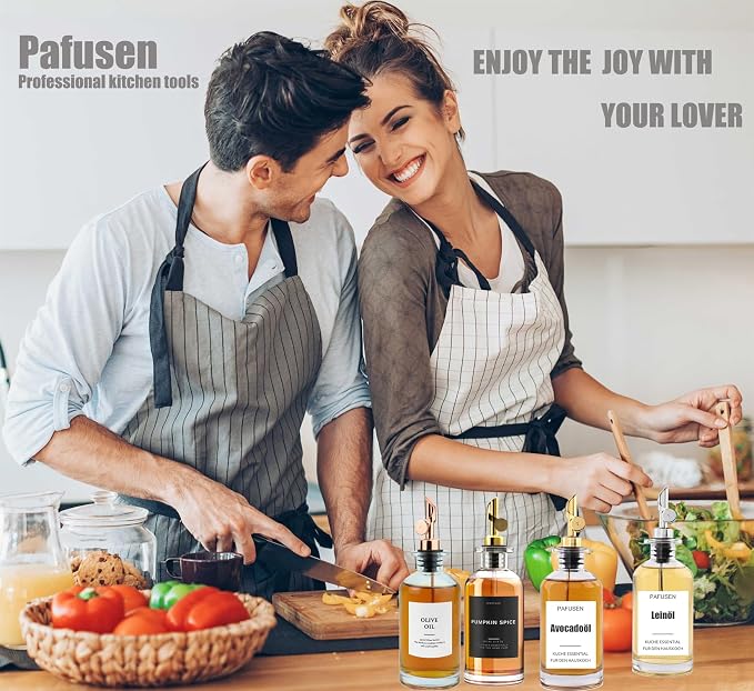 Pafusen 12 Pack Weighted Liquor Pour Spout, Auto Flip Olive Oil Dispenser Spout - Image 7