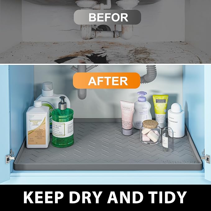 TigeJoy 34" x 19" Under Sink Mats - Image 6