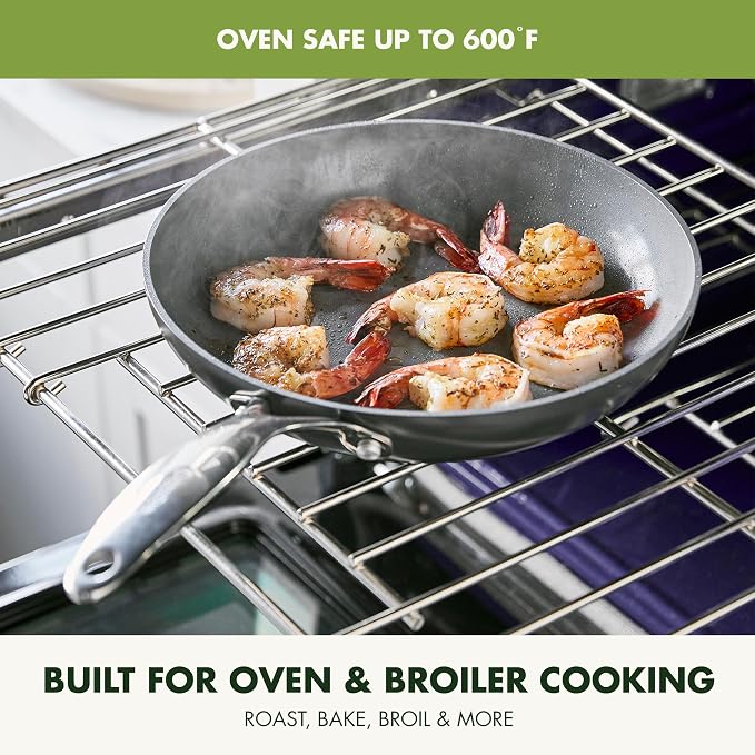 GreenPan Valencia Pro Hard Anodized Healthy Ceramic Nonstick 10" and 12" Frying - Image 9