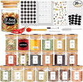 SLifeJars-Spice Jars with Label, 7.5 oz 20pcs Spice Containers Glass Jars with by LockinGoodnessSimplifyYou