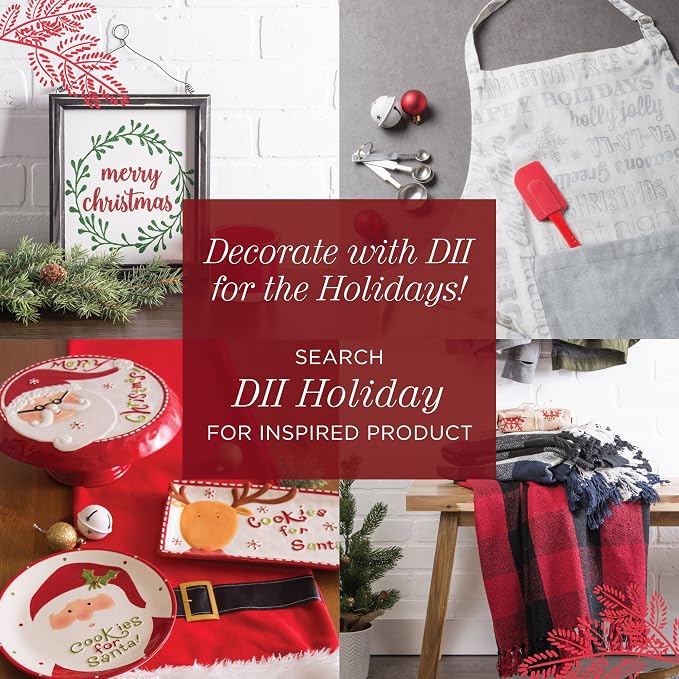 DII 100% Cotton Solid Chambray Kitchen Set, Potholders, 2 Piece - Image 9